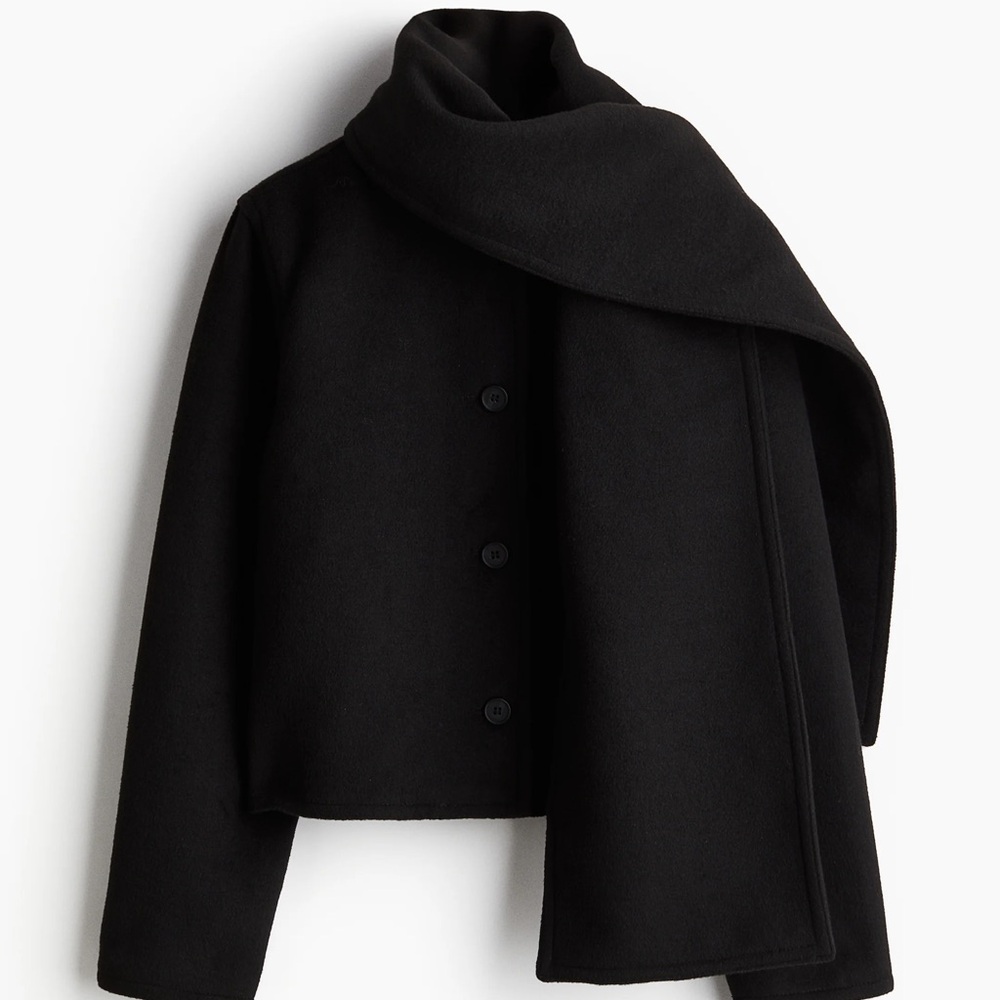 NWT H&M jacket with scarf